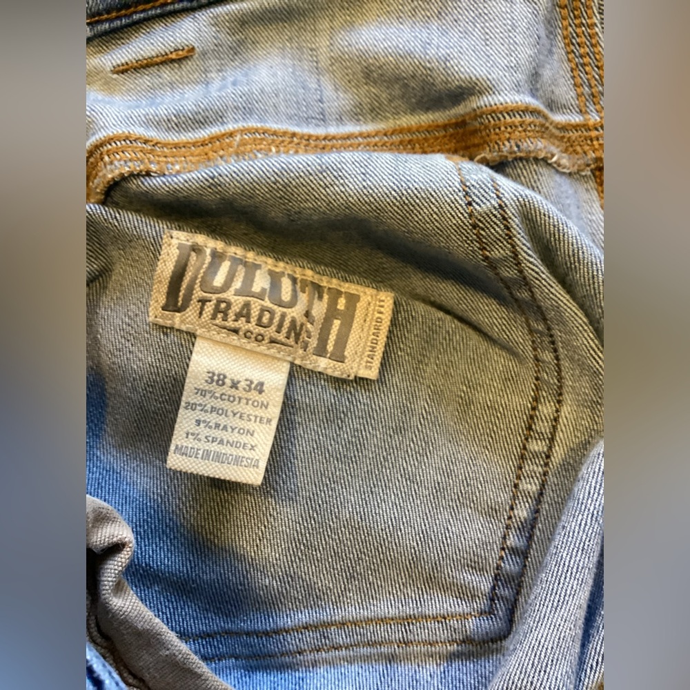 Duluth Trading Co Ballroom Double Flex Blue Jeans - Picture 5 of 5